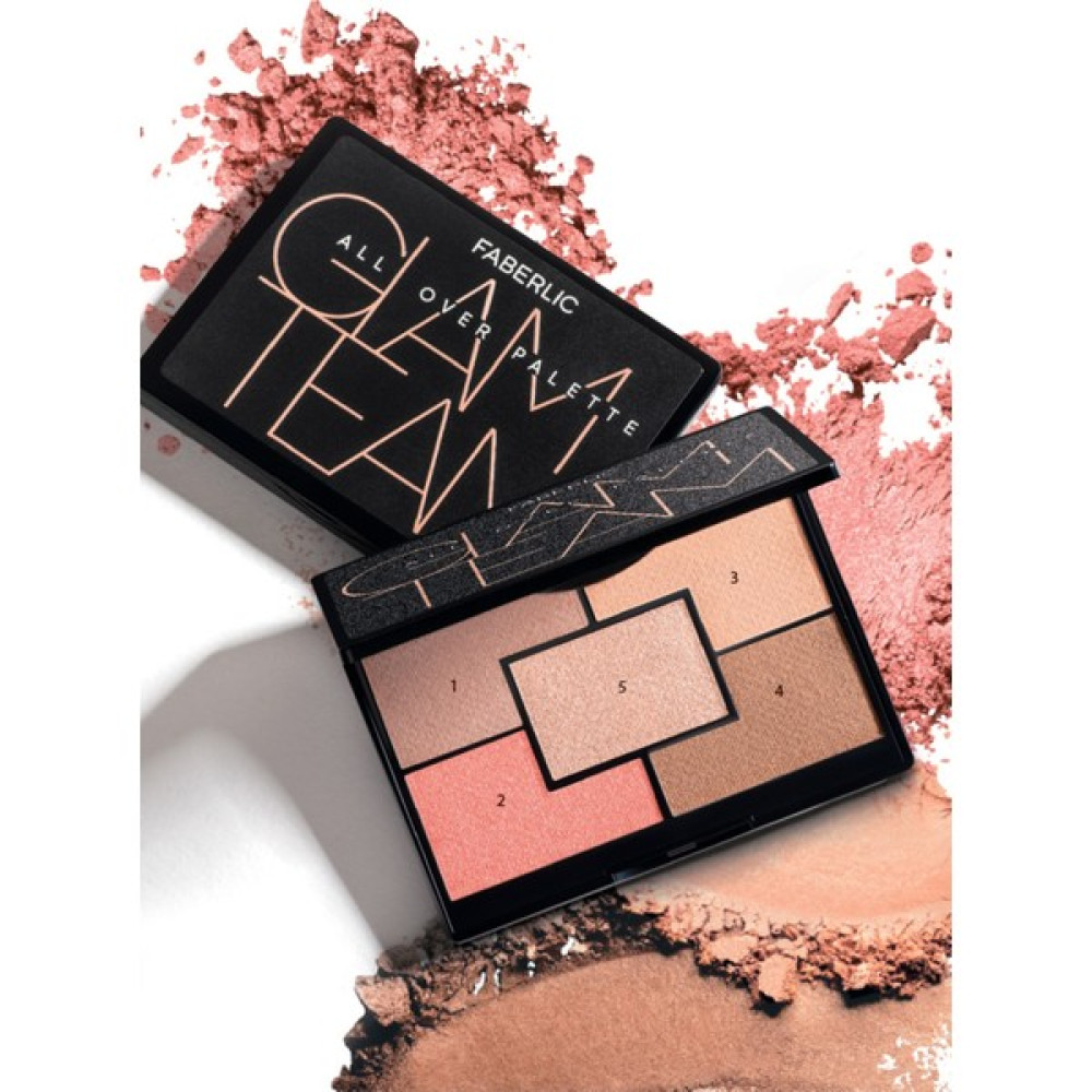 Faberlic Glam Team Yüz Paleti (Kontür-Pudra-Aydınlatıcı-Allık-Bronzlaştırıcı) Allık Fiyatı