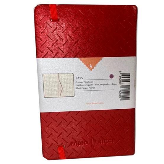 Fabio Ricci 1041 Bordo Kareli Suni Deri Günlük Defter