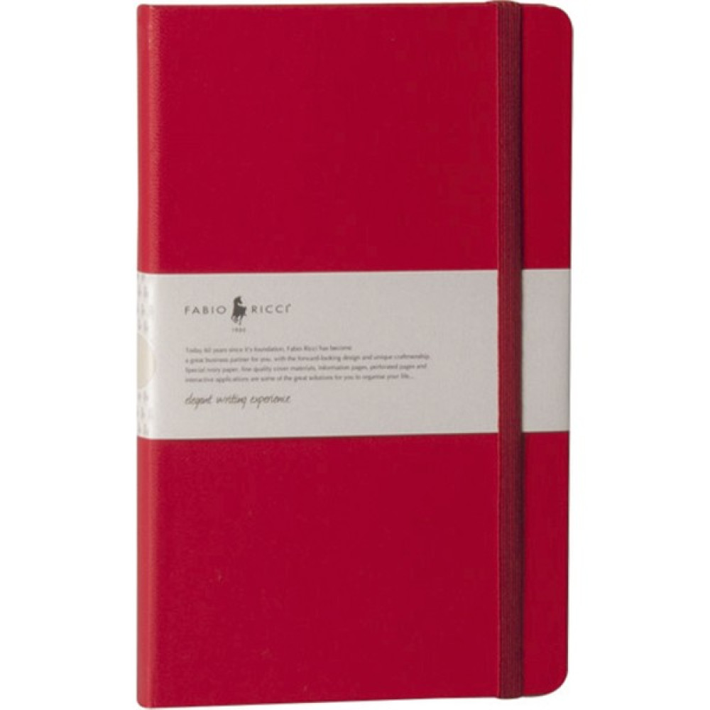 Fabio Ricci Elio Çizgisiz Defter 13 x 21 cm Kırmızı Not Defteri & Bloknot Fiyatı