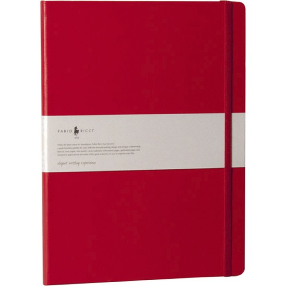 Fabio Ricci Elio Kareli Defter 19 x 25 cm Kırmızı Not Defteri & Bloknot Fiyatı