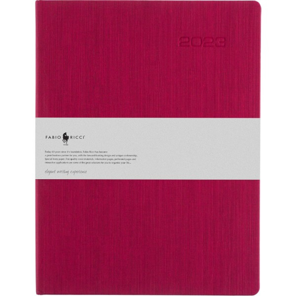 Fabio Ricci Lepidus 1034 - 2024 Haftalık Çizgili Ajanda 19 x 25 cm Bordo Ajanda Fiyatı