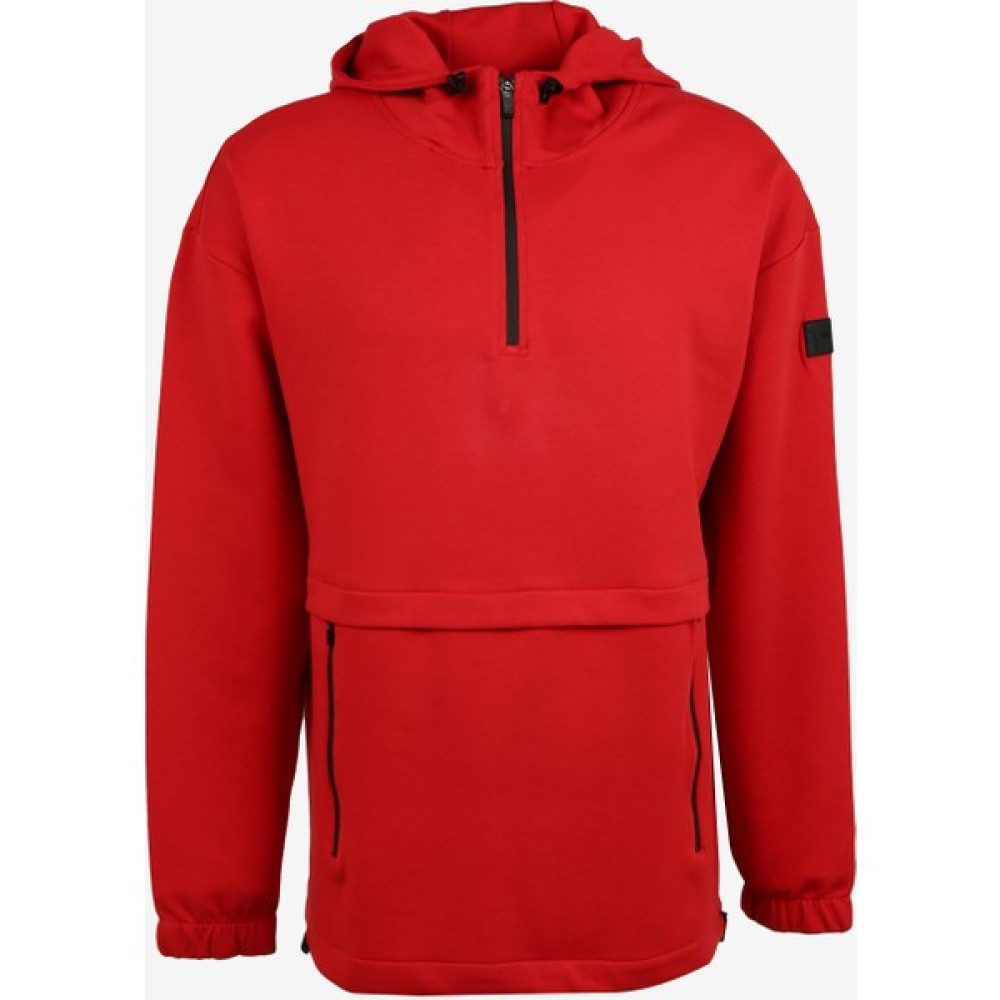 Fabrika Sports Kapüşon Yaka Düz Kırmızı Erkek Sweatshırt FS3WM-SWT258 Erkek Sweatshirt Fiyatı