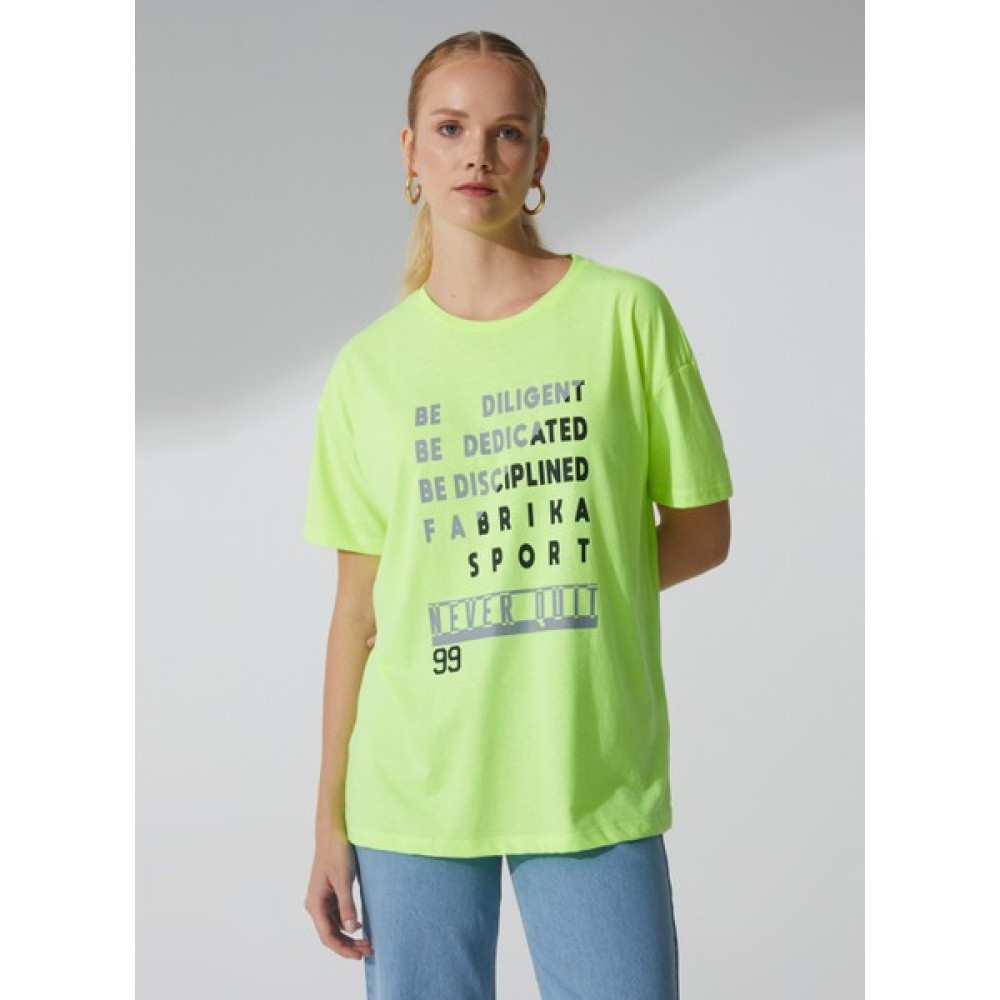 Fabrika Sports T-Shirt, M, Neon Yeşil Bayan T-shirt Fiyatı