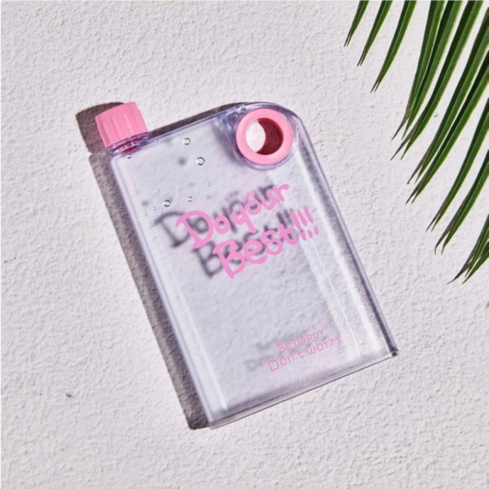 Fabriq Do Your Best Be Happy Don't Worry Matara, Motivasyon Suluğu 380 Ml. Bpa Free - Açık Pembe Suluk Fiyatı