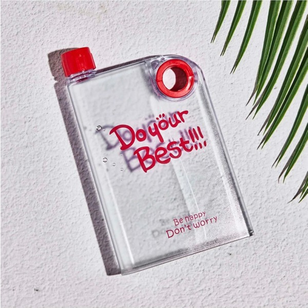 Fabriq Do Your Best Be Happy Don't Worry Matara, Motivasyon Suluğu 380 Ml. Bpa Free - Ateş Kırmızı Suluk Fiyatı