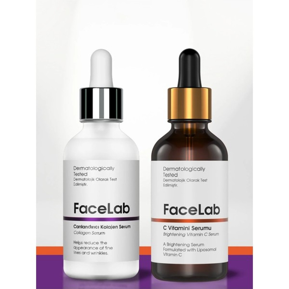Facelab 2'li Cilt Bakım Seti - Kolajen Serum + C Vitamini Serum Cilt ve Yüz Bakımı Fiyatı