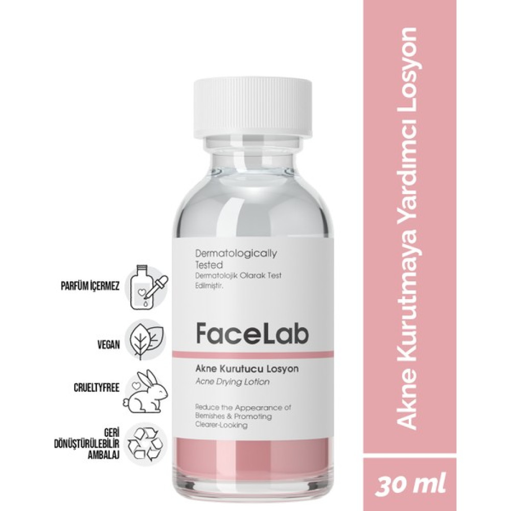 Facelab Akne Ve Sivilce Kurutmaya Yardımcı Zencefil Özlü Losyon - Acne Drying Lotion 30 Ml Akne ve Sivilce Bakımı Fiyatı