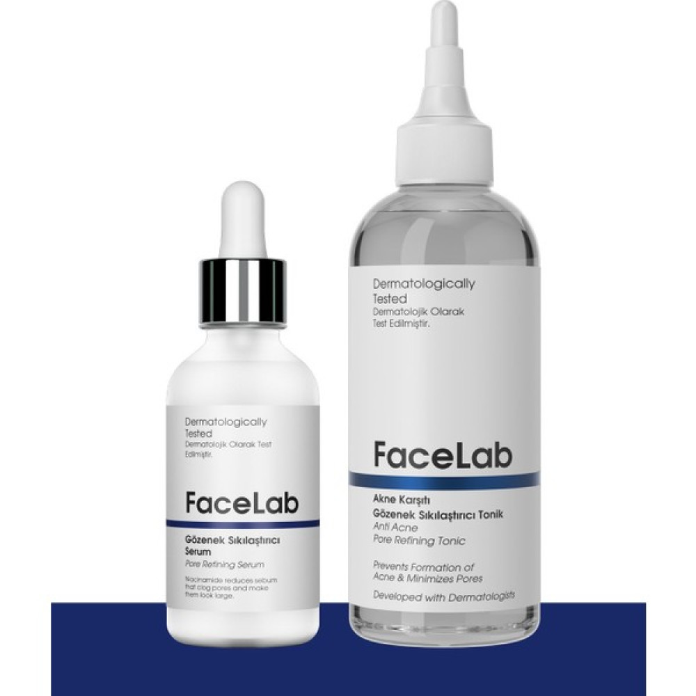 Facelab Gözenek Sıkılaştırıcı Akne ve Sivilce Karşıtı Siyah Nokta Önleyici Cilt Bakım Seti (Serum + Tonik) Cilt ve Yüz Bakımı Fiyatı