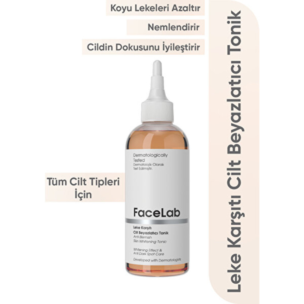 Facelab Leke Karşıtı Cilt Beyazlatıcı Tonik 200 ml Cilt Temizleme ve Peeling Fiyatı
