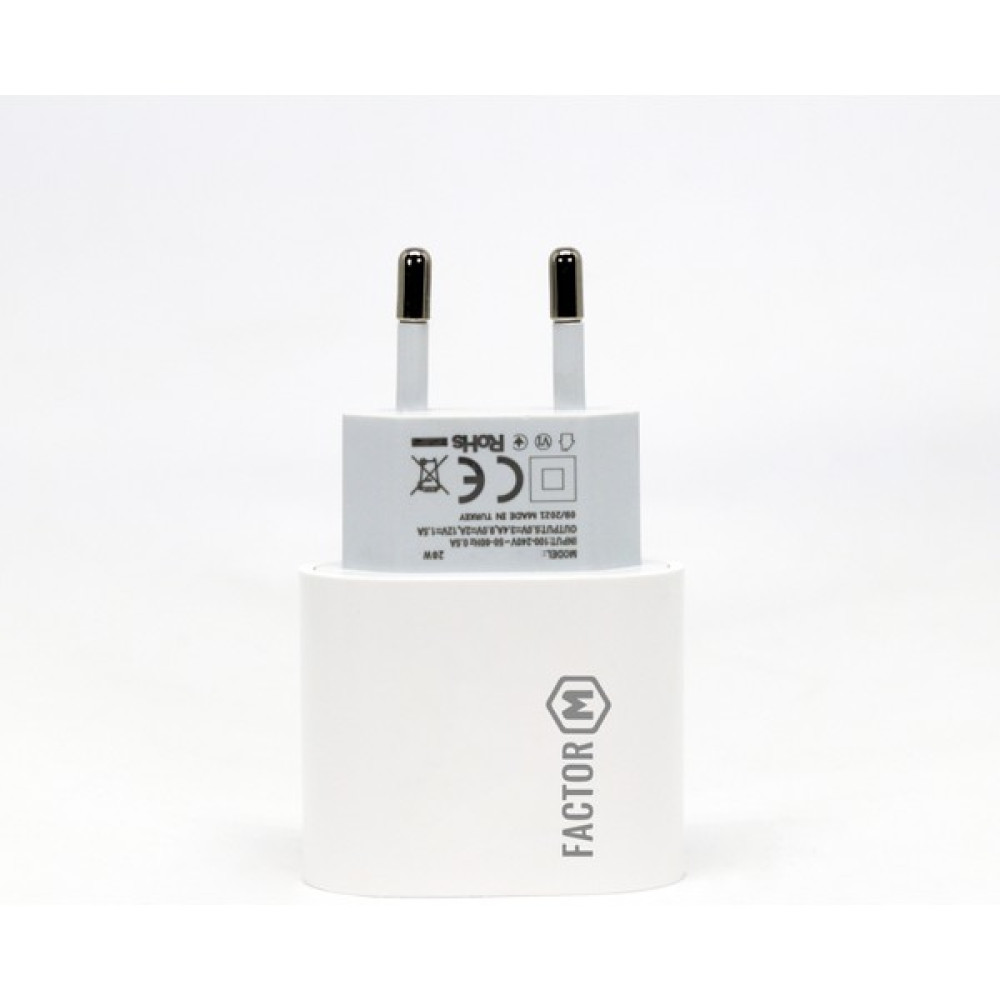 Factor­ M Pd Quick Charger Type­-C Çıkışlı 20W­ Beyaz (FM­PDC20W) Oto Boyaları Fiyatı