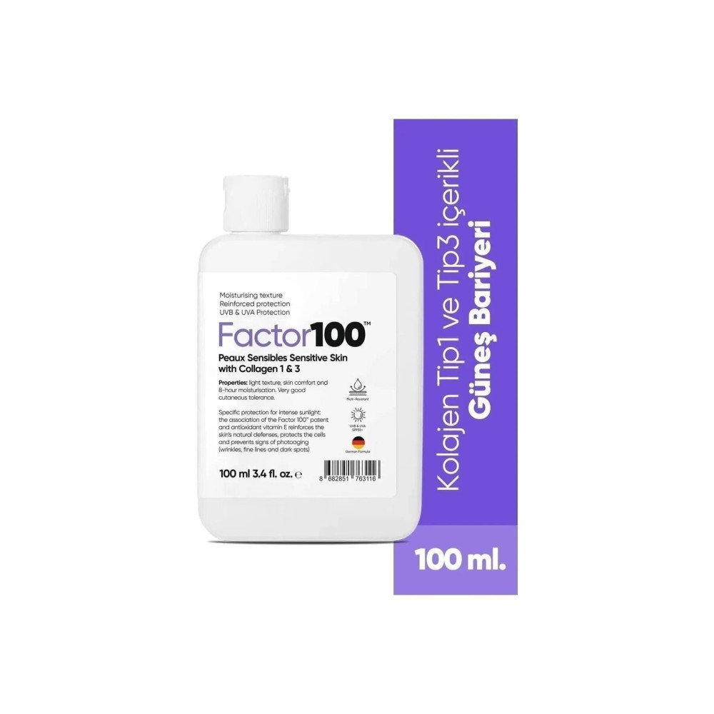 FACTOR100 Ultra Nemlendirici Yüksek Korumalı Spf50 100ml Güneş Kremi Güneş Kremleri ve Losyonları Fiyatı