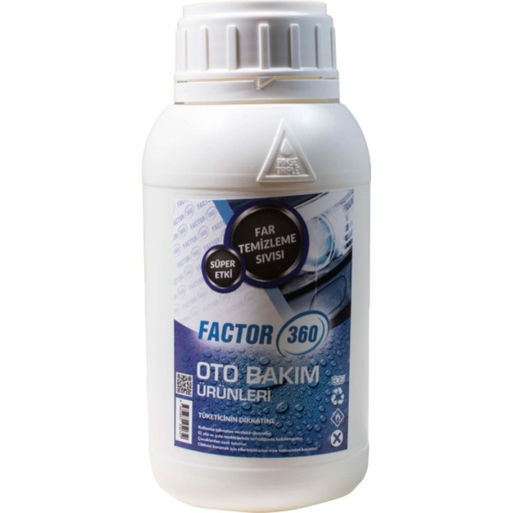 Factor360 FACTOR360 Far Temizleme Sıvısı 500 ml Oto Genel Temizlik Fiyatı