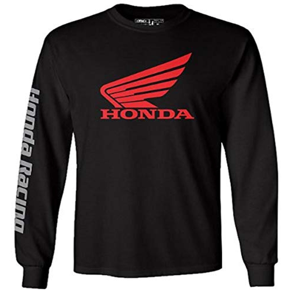 Factory Effex 17-87314 'HONDA' Long Sleeve T-Shirt (Black, Large)