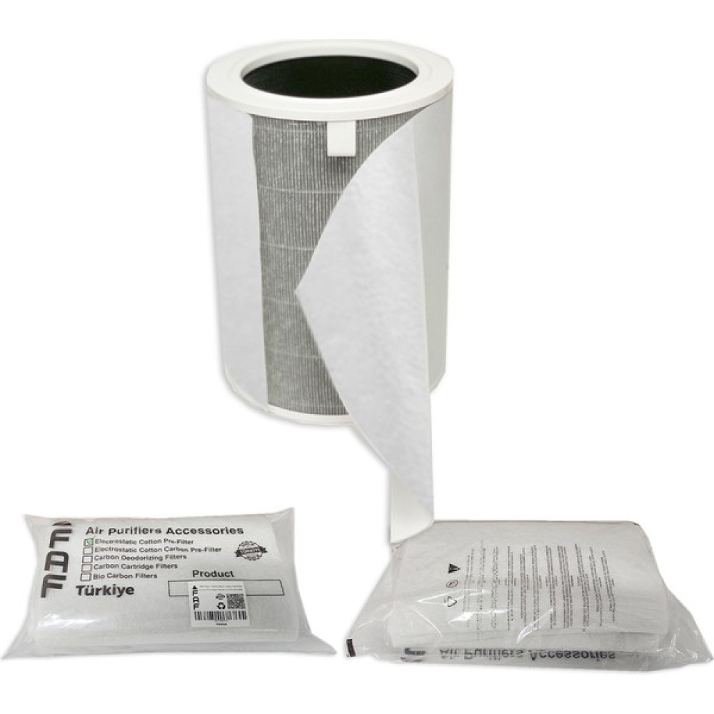 Faf 10 Adet Xiaomi Air Purifier 1/2h/2c/2s/3h/3c/pro Uyumlu Ekstra Nano Gümüş Iyonlu Elekrostatik Toz Tutucu Beyaz Ön Filtre Hava Temizleme - Nemlendirme Cihazları Fiyatı