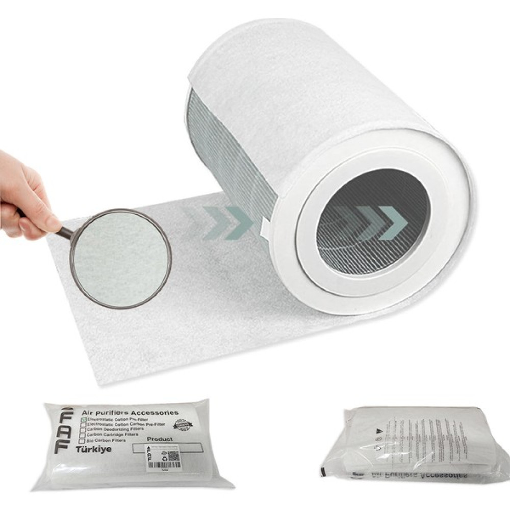 Faf 10 Adet Xiaomi Air Purifier 3h Uyumlu Gümüş Iyonlu Elektrostatik Toz Tutucu Ön Filtre Hava Temizleme - Nemlendirme Cihazları Fiyatı