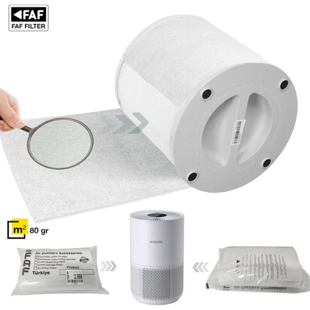 Faf 10 Adet Xiaomi Smart Air Purifier 4 Compakt EU Uyumlu Gümüş İyonlu Elektrostatik Toz Tutucu Ön Filtre Hava Temizleme - Nemlendirme Cihazları Fiyatı
