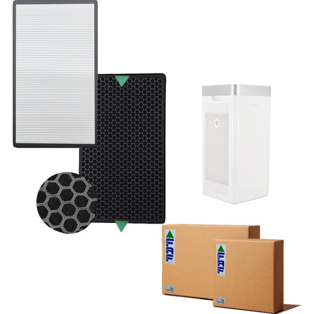 Faf / 2 Adet Set Dijitsu HT100 Hava Temizleyici Uyumlu Hepa + Karbon Birleşik Filtre - Beyaz Hava Temizleme - Nemlendirme Cihazları Fiyatı