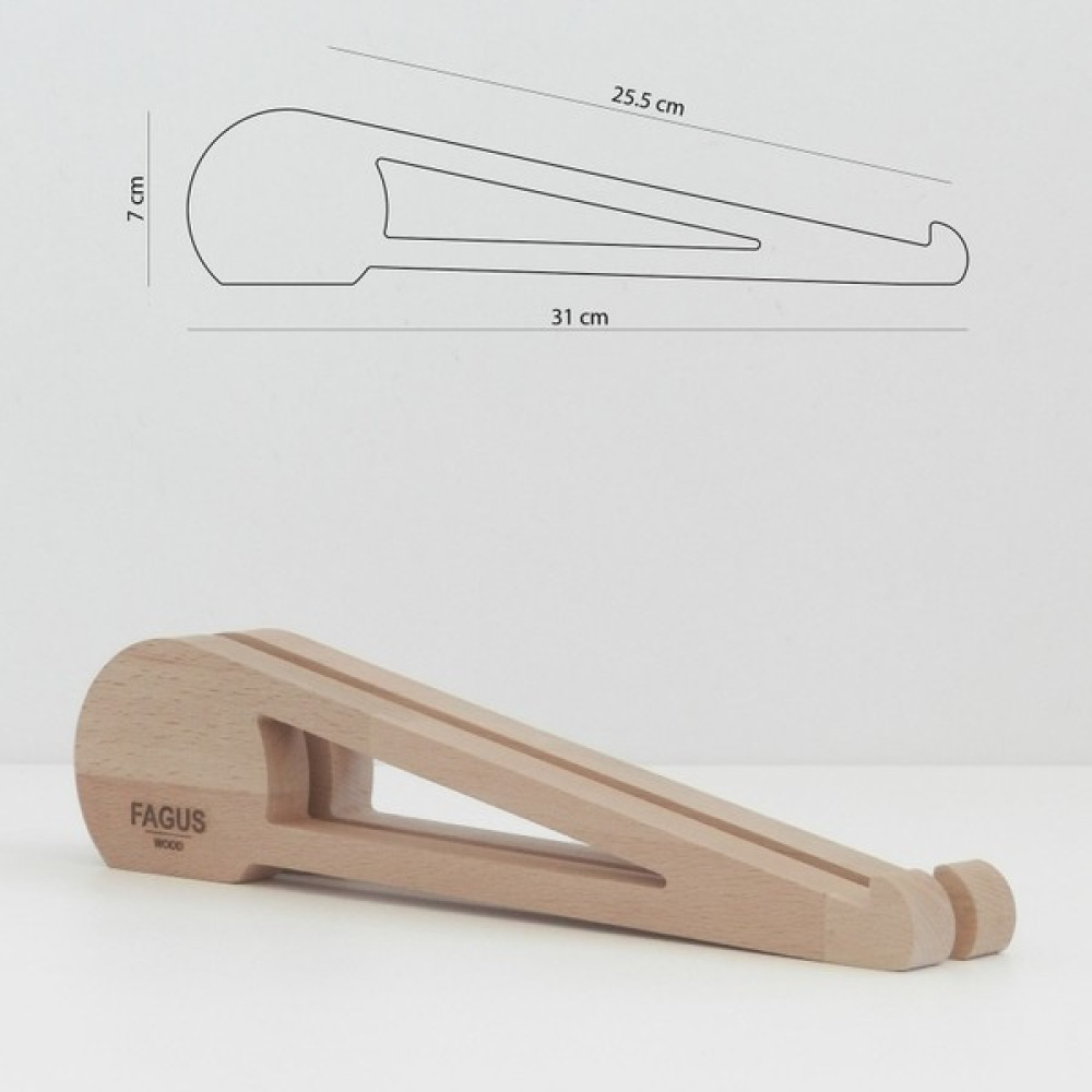 Fagus Wood Girift Laptop Standı - Açık Kahverengi Dizüstü Bilgisayar Aksesuarları Fiyatı