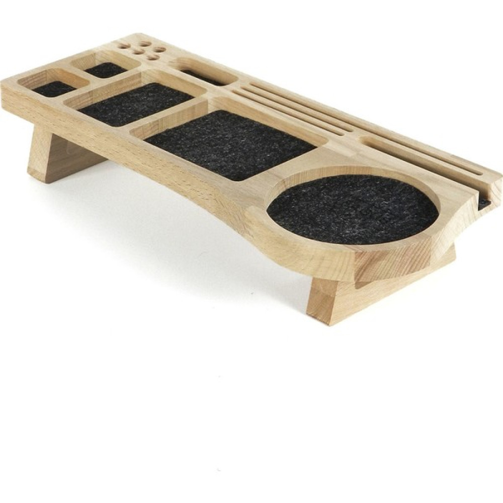 Fagus Wood Mini Stanley Masa Düzenleyici Füme Ofis Seti Fiyatı