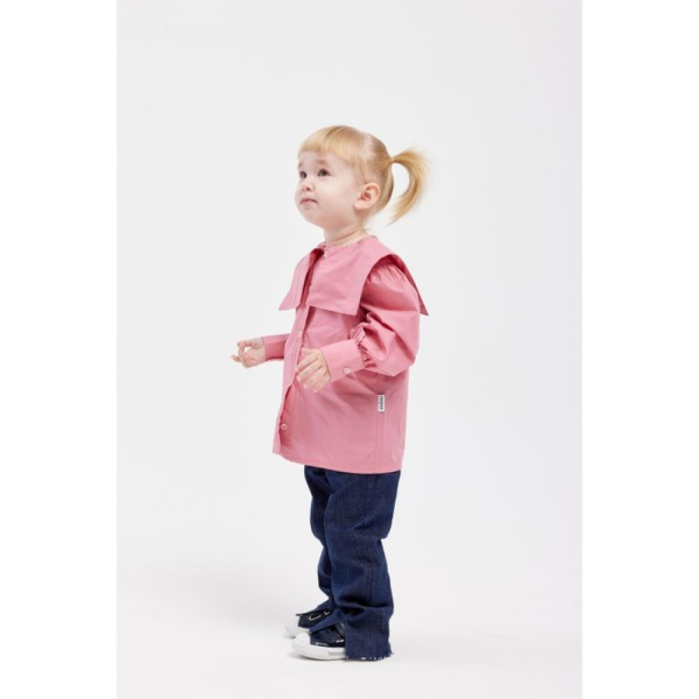 Fahhar Kids Çocuk Kare Yaka Poplin Gömlek Pembe Kız Çocuk Gömlek Fiyatı