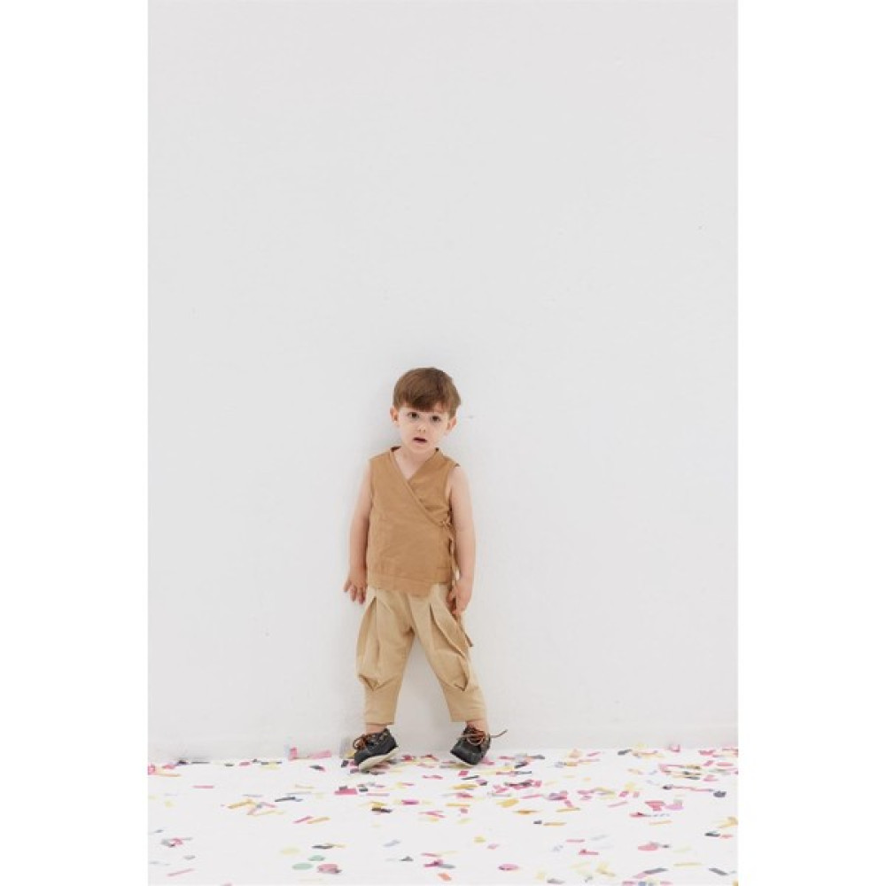 Fahhar Kids Çocuk Kruvaze Yelek Camel Kız Çocuk Yelek Fiyatı