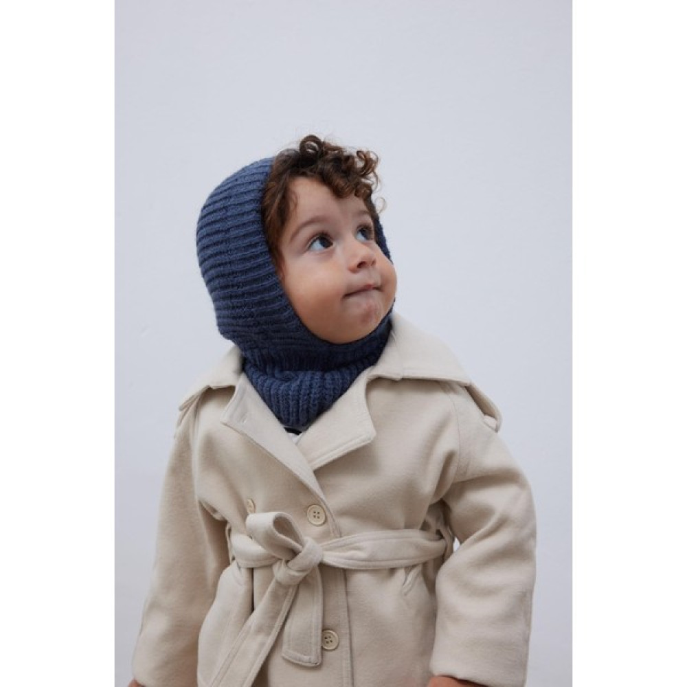 Fahhar Kids Örme Çocuk Balaclava Bere Indigo Çocuk Kulaklığı Fiyatı