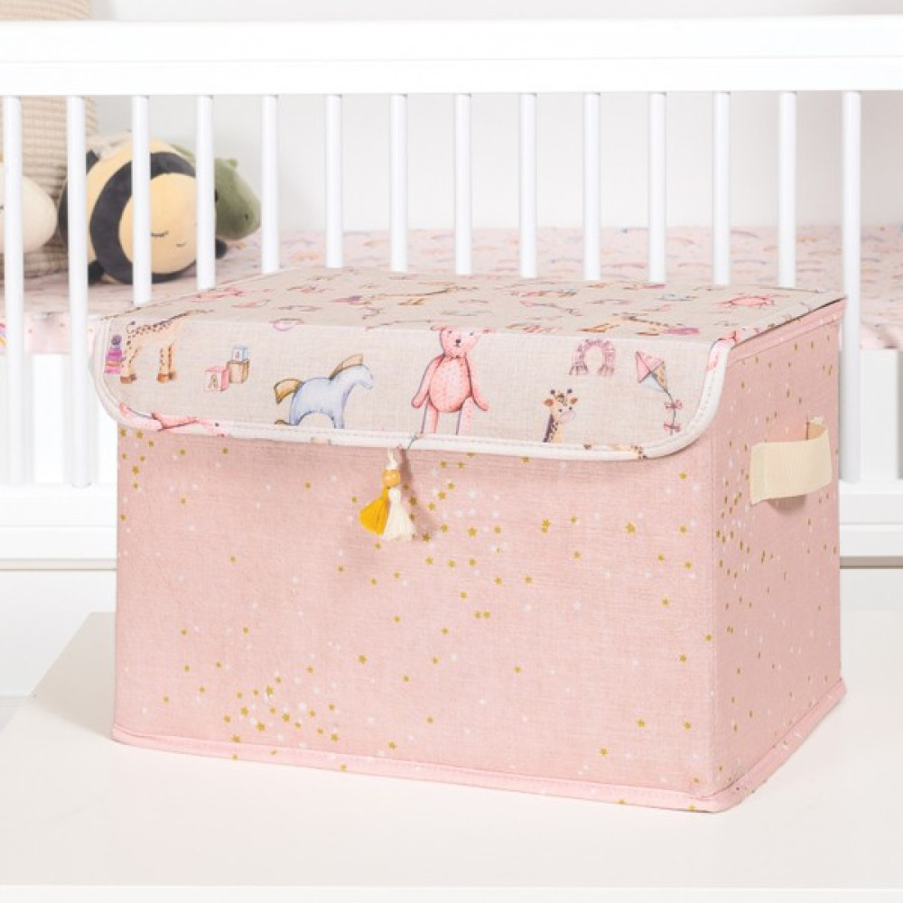 Faiend Baby Çok Amaçlı Püsküllü Kapaklı Kutu Bebek Odası Düzenleyici Organize Kutu Maxi - Beyaz Bebek Bakım Çantası Fiyatı