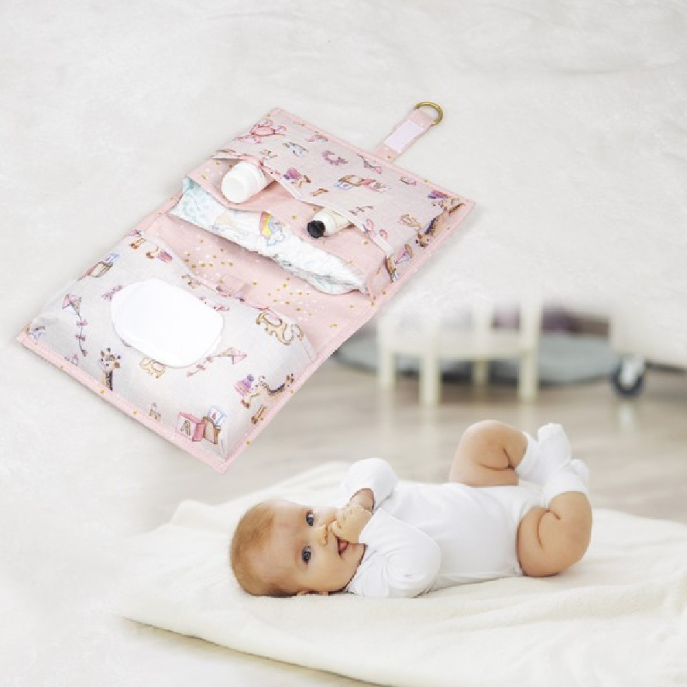 Faiend Baby Çok Gözlü Anne Bebek Bakım Çantası - 64C-Pembe Bebek Bakım Çantası Fiyatı