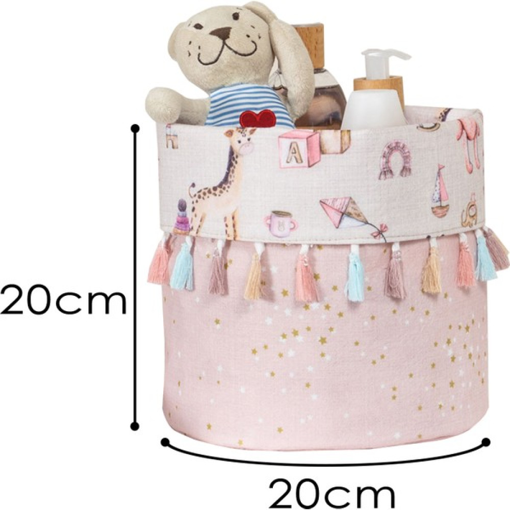 Faiend Baby Desenli Bebek Odası Yuvarlak Sepet - Violet Bebek Bakım Çantası Fiyatı