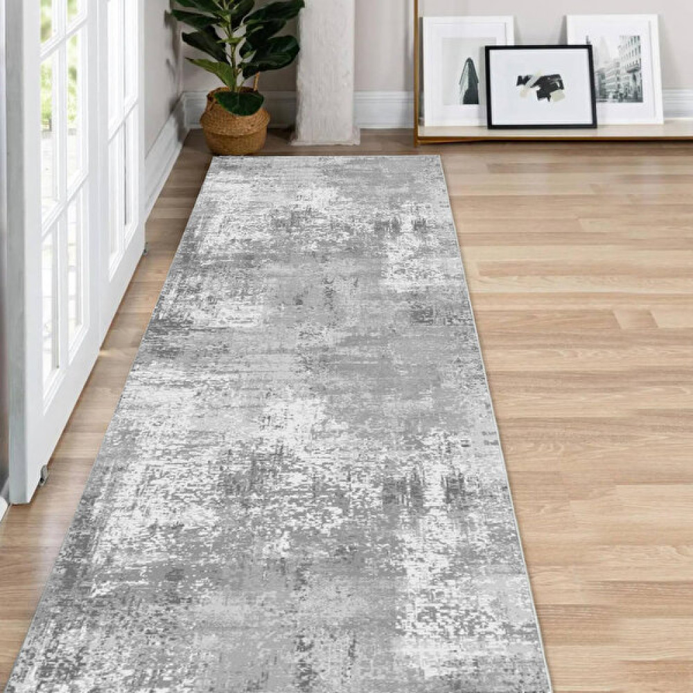 Faiend Yıkanabilir Yolluk Mutfak Kaymaz Dod Taban Leke Tutmaz Ev Koridor Yolluk Gri - 100 x 300 cm Yolluk Fiyatı