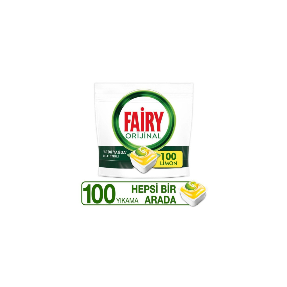 Fairy Hepsi Bir Arada Bulaşık Makinesi Kapsülü Limon Kokulu 100 Yıkama Bulaşık Yıkama Fiyatı