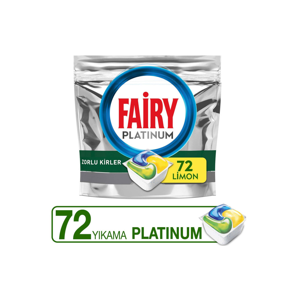 Fairy Platinum Bulaşık Makinesi Deterjanı Kapsülü/Tableti 72 Yıkama Limon Kokulu Bulaşık Yıkama Fiyatı