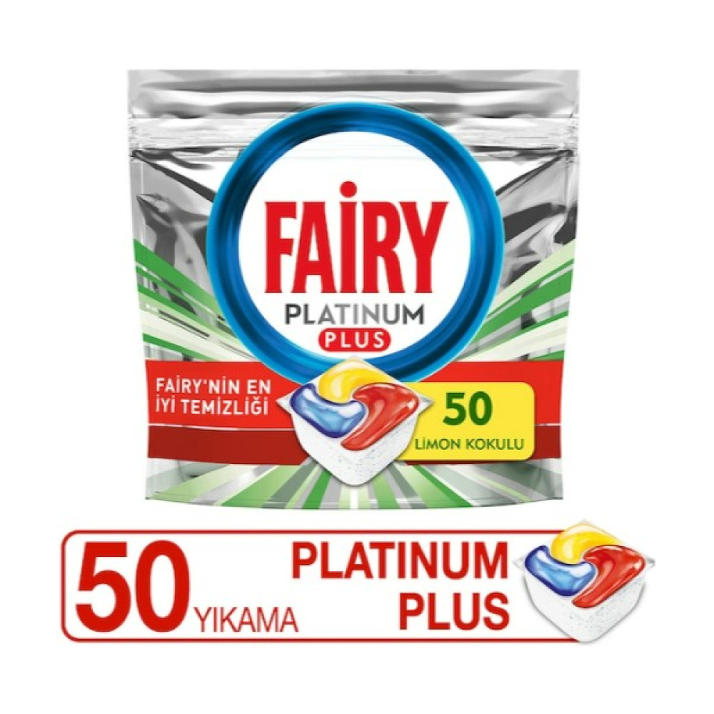 Fairy Platinum Plus 50 Yıkama Bulaşık Makinesi Deterjanı Tableti - Kapsülü Temizlik Malzemeleri Fiyatı