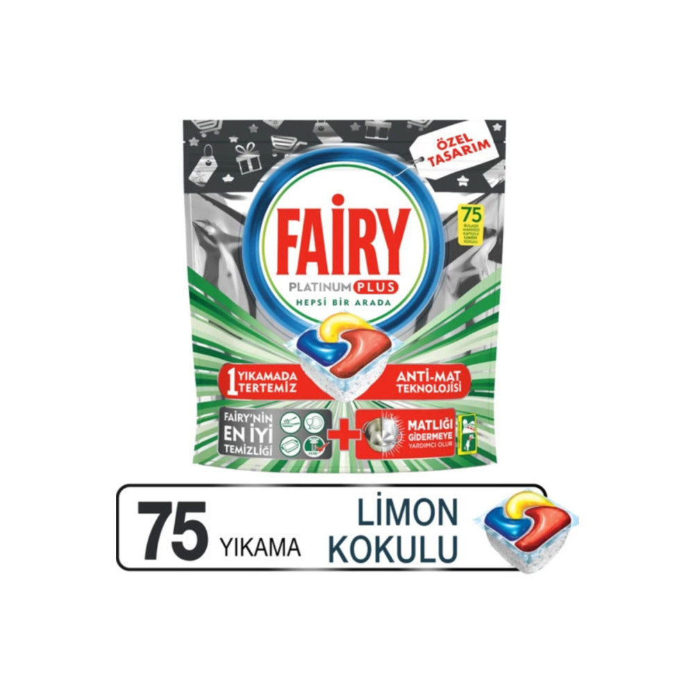 Fairy Platinum Plus 75 Yıkama Bulaşık Makinesi Deterjanı Kapsülü Özel Seri Bulaşık Yıkama Fiyatı