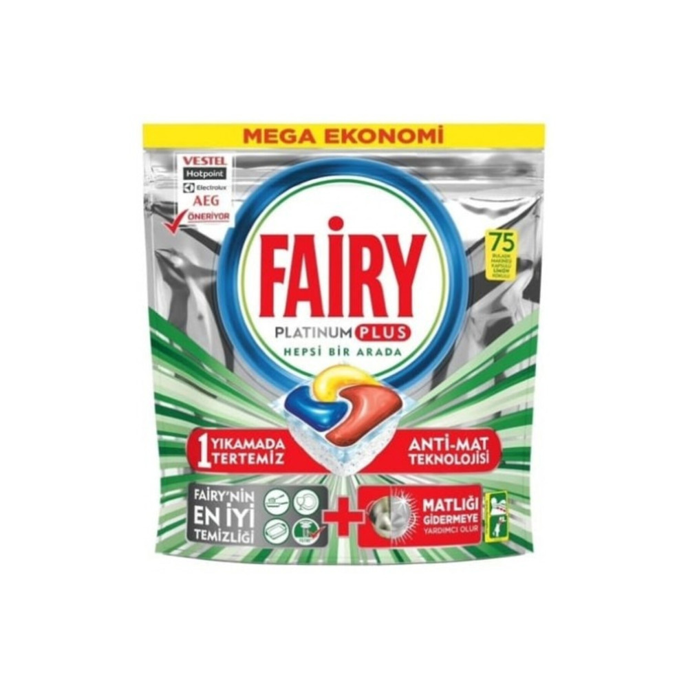 Fairy Platinum Plus Bulaşık Makinesi Deterjanı Kapsülü 75 Yıkama Limon Kokulu Bulaşık Yıkama Fiyatı