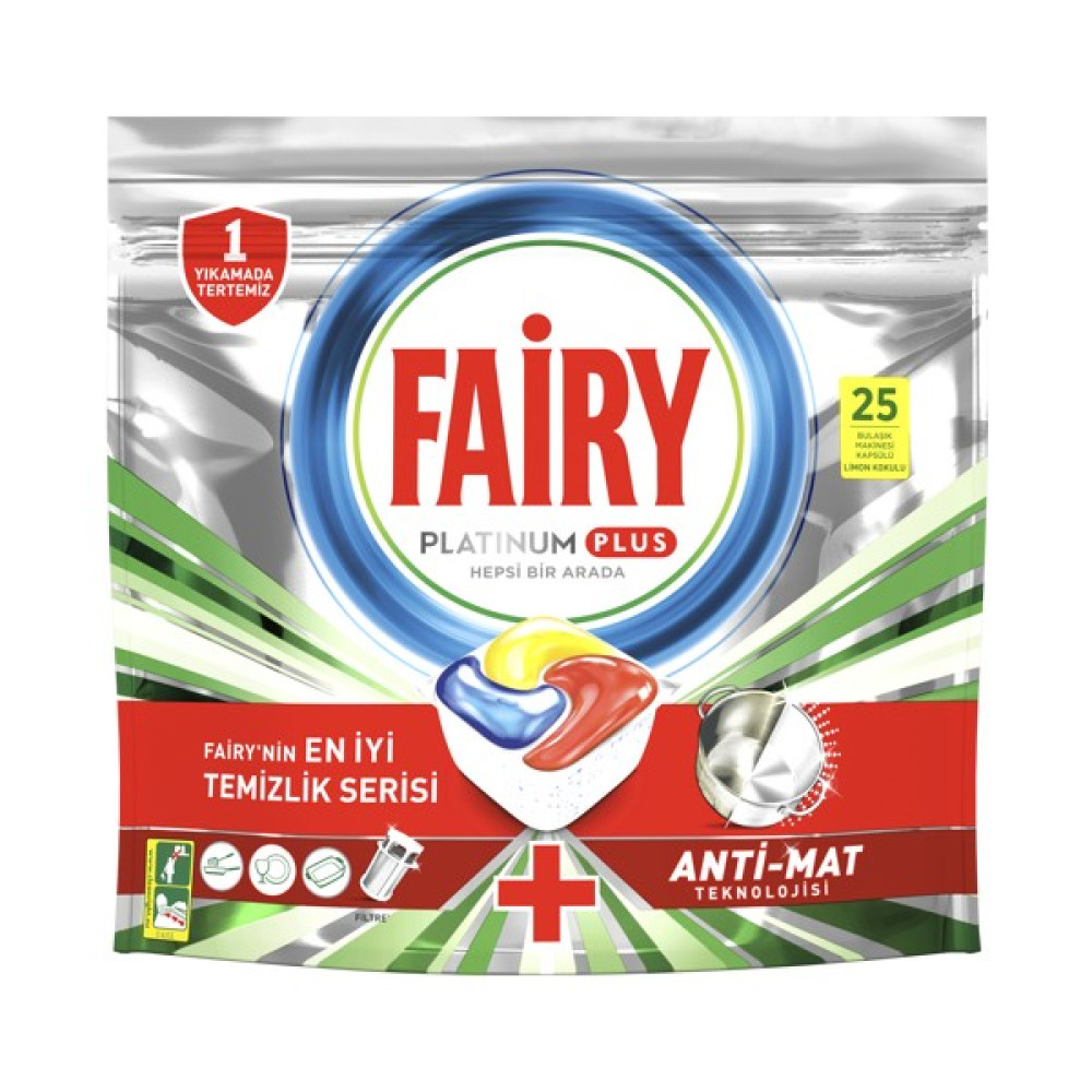 Fairy Platinum Plus Bulaşık Makinesi Deterjanı Tablet 25'li Çamaşır Deterjanı Fiyatı