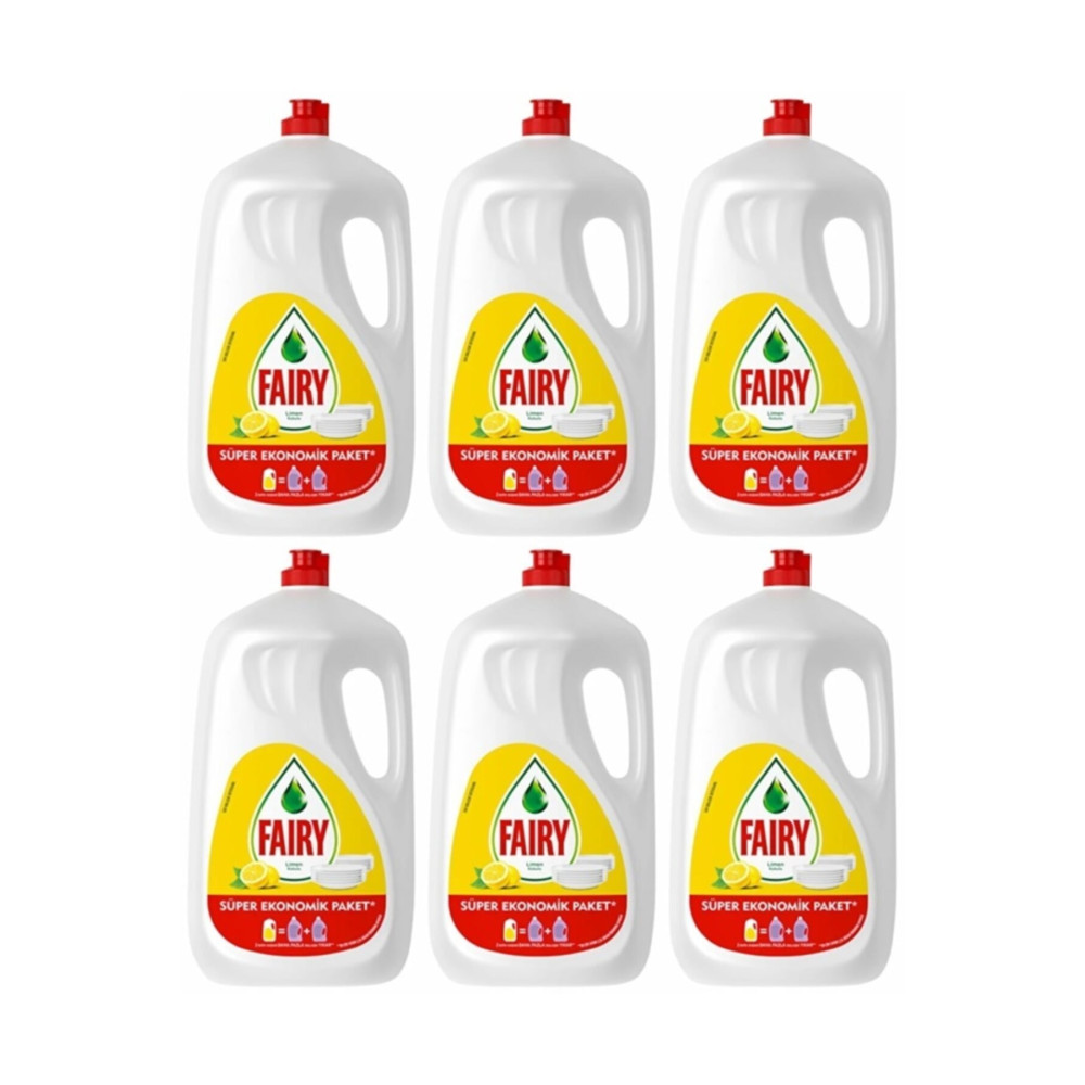 Fairy Sıvı Bulaşık Deterjanı Limonlu 2600 Ml 6 Adet Bulaşık Yıkama Fiyatı