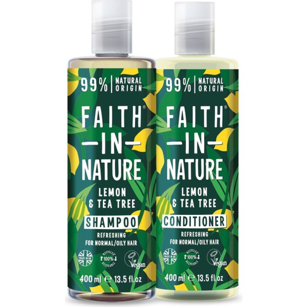 Faith In Nature %99 Doğal Ferahlatıcı Şampuan&saç Krem Limon&çay Ağacı Şampuan ve Saç Kremi Fiyatı
