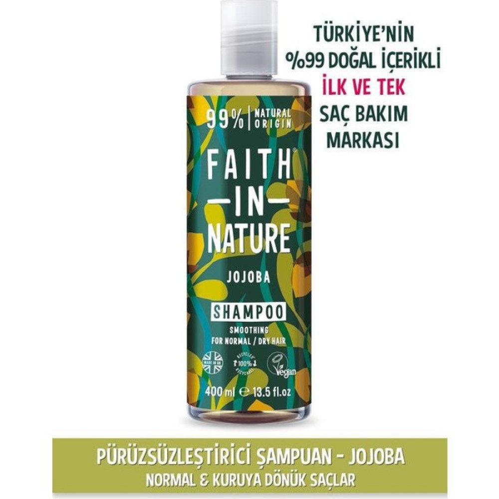 Faıth In Nature %99 Doğal Içerikli Pürüzsüzleştirici Şampuan- Normal&kuruya Dönük Saçlar Için Jojoba Şampuan ve Saç Kremi Fiyatı
