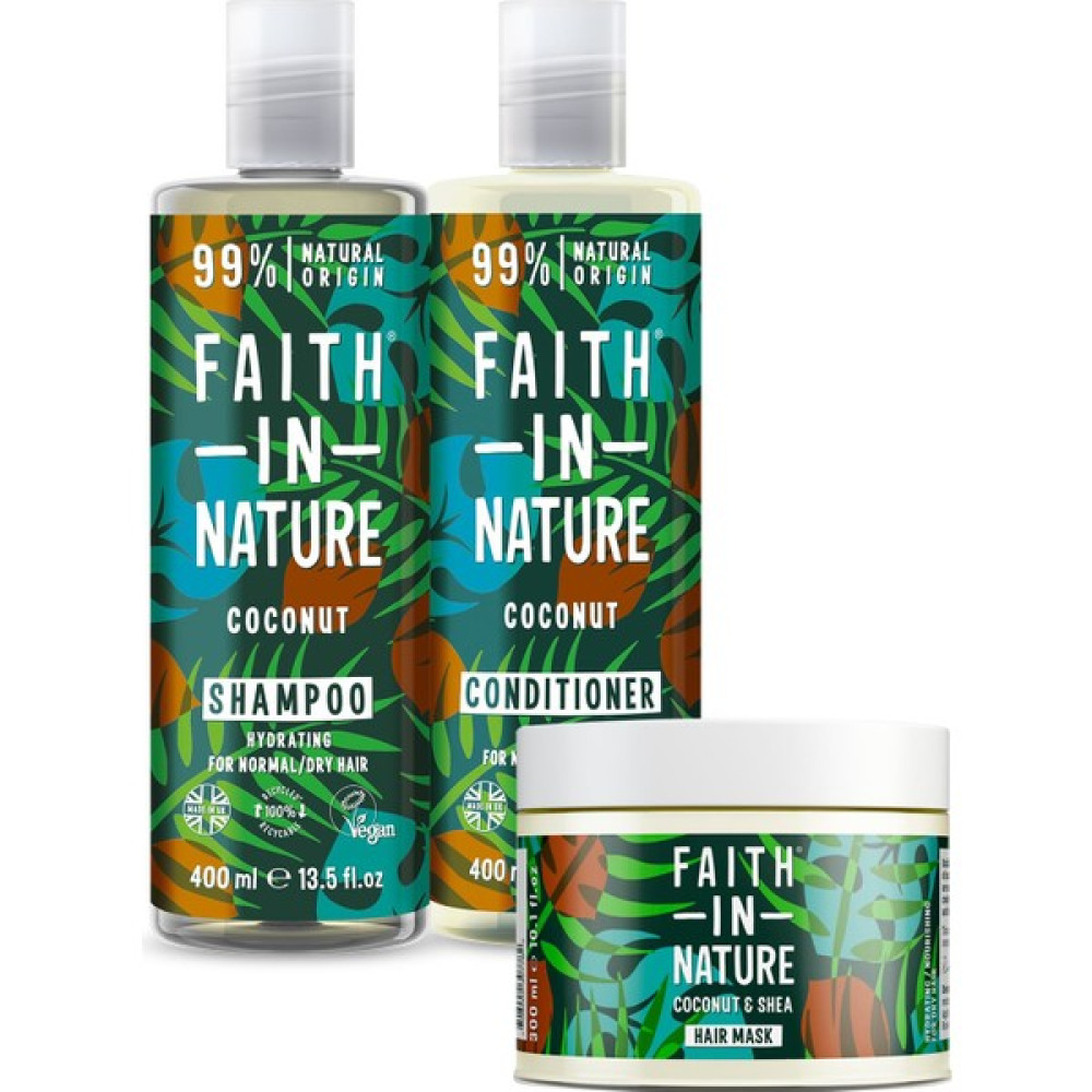 Faith in Nature %99 Doğal Onarıcı Nemlendirici&besleyici Saç Bakım Serisi Kuru Saç Tipleri Için Şampuan ve Saç Kremi Fiyatı