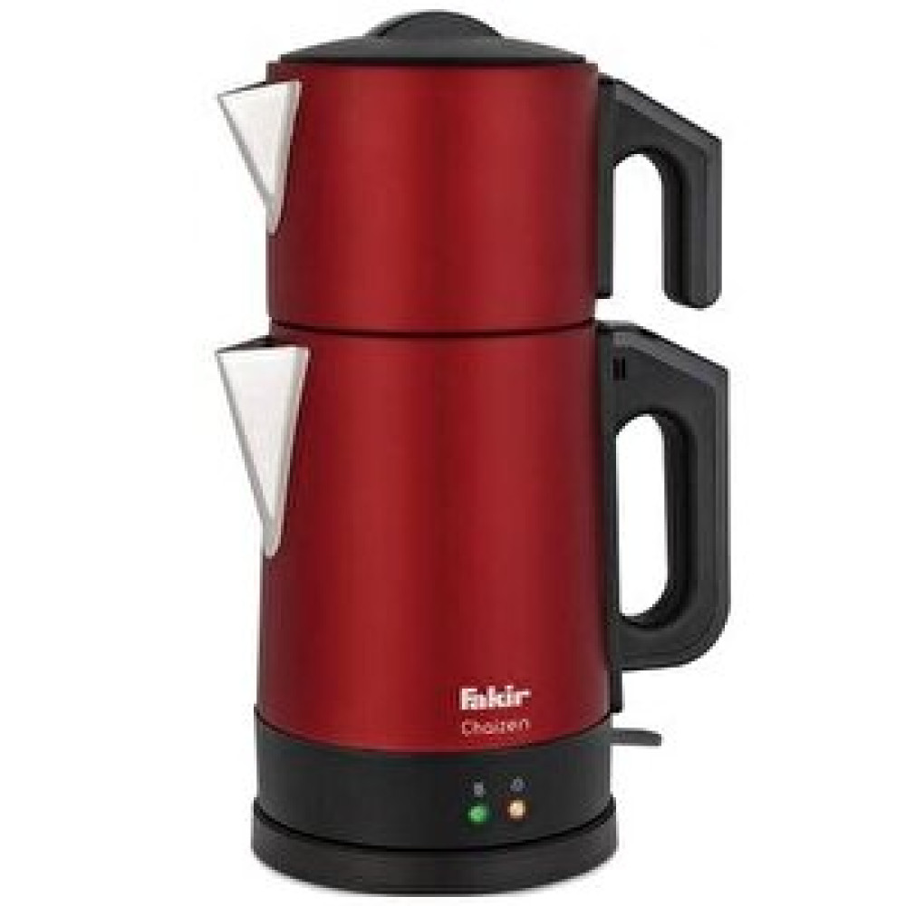 Fakir Chaizen Kırmızı 1800 W Çelik Demlikli Çay Makinesi Çay Makineleri Fiyatı