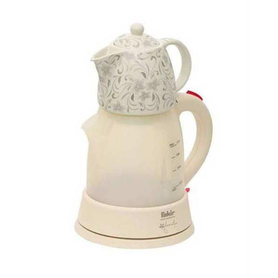 Fakir Kamelya 2200 W 0.8 lt Demleme 1.2 lt Su Isıtma Kapasiteli Çay Makinesi Krem