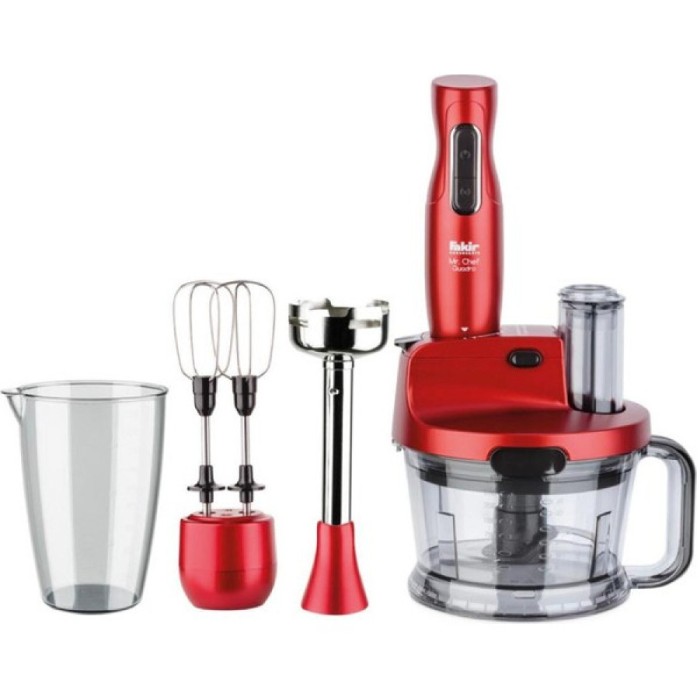Fakir Mr Chef Quadro Blender Seti Rouge Yüksek Performans Turbo Özellikli 4 Bıçaklı Doğrayıcılar / Rondolar Fiyatı