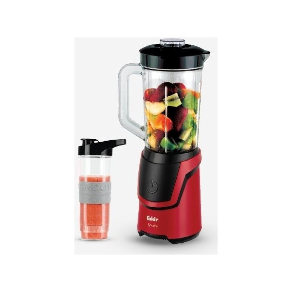 Fakir Sportic 600 W Sürahi ve Smoothie Set Blender - Kırmızı - Siyah Blenderler Fiyatı