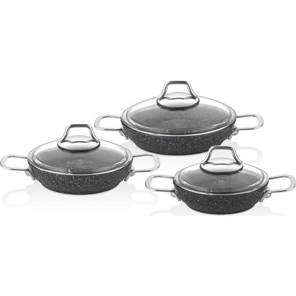 Falez Black Line 6 Parça Sahan Set BLN3019 Tavalar Fiyatı