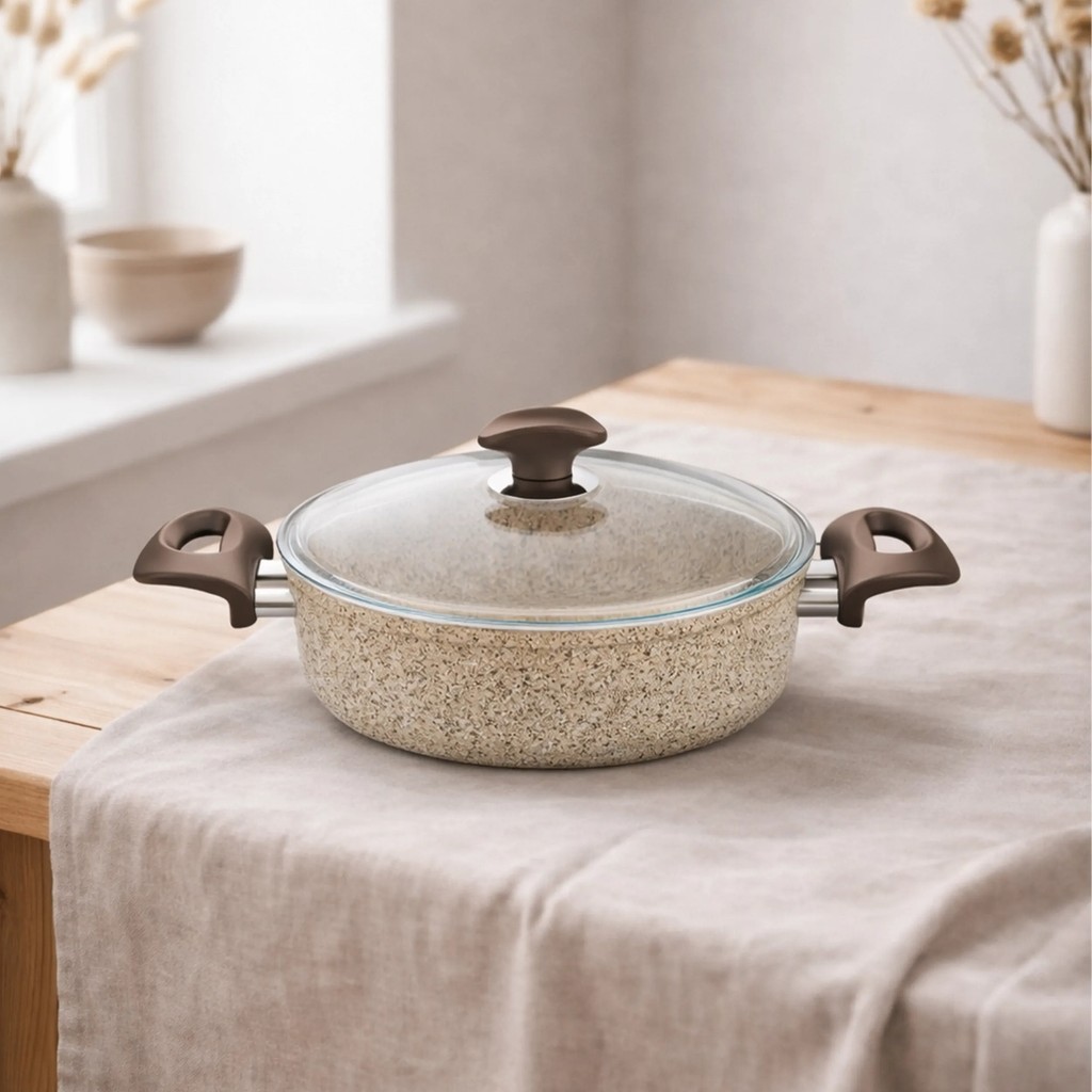 Falez Creamy Granit Karnıyarık Tencere 30 Cm Tencereler Fiyatı