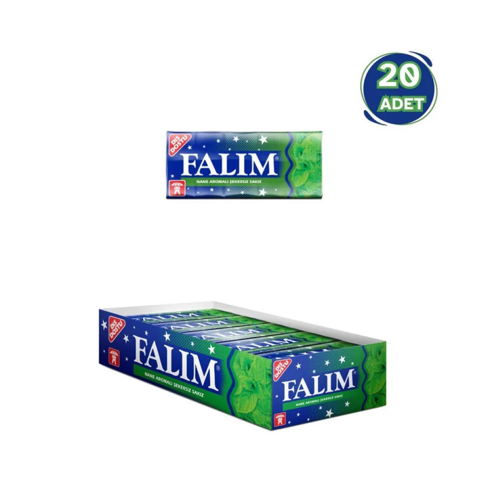 Falım Nane Aromalı Sakız 7 Gr - 20 Adet Şekerleme Sakız Fiyatı