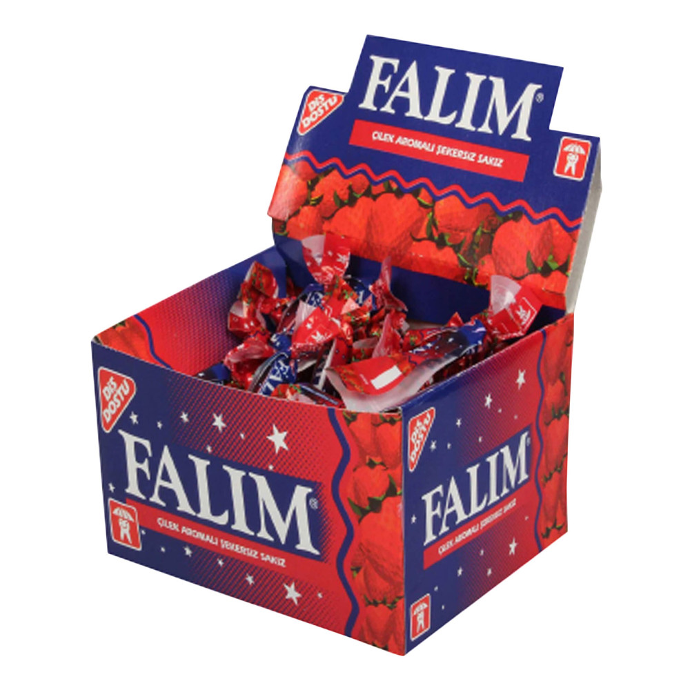 Falım Sakız 100'lü Paket Çilek Aromalı Şekerleme Sakız Fiyatı