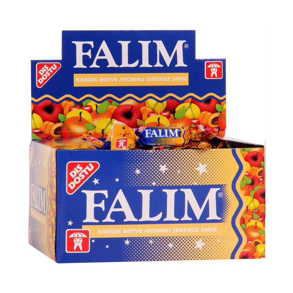 Falım Sakız 100'lü Paket Karışık Meyve Aromalı Şekerleme Sakız Fiyatı