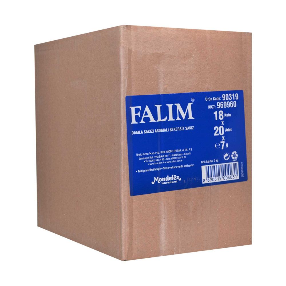 Falım Sakız 7 gr 20'li Paket Damla Sakız Aromalı